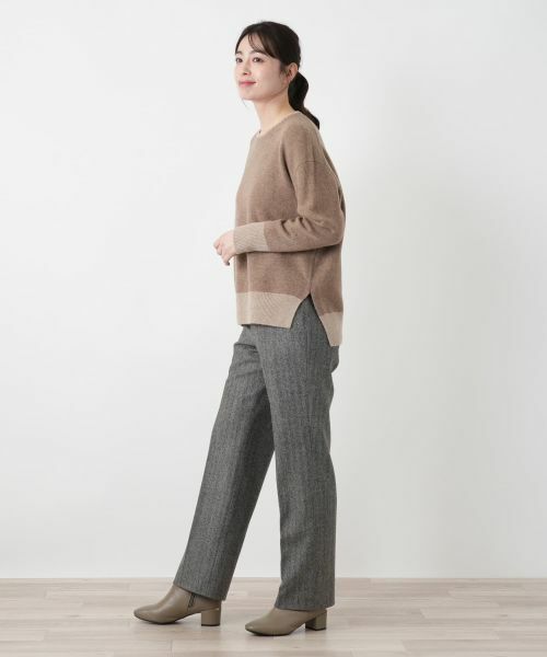 Leilian / レリアン その他パンツ | ヘリンボーンテーパードパンツ | 詳細10