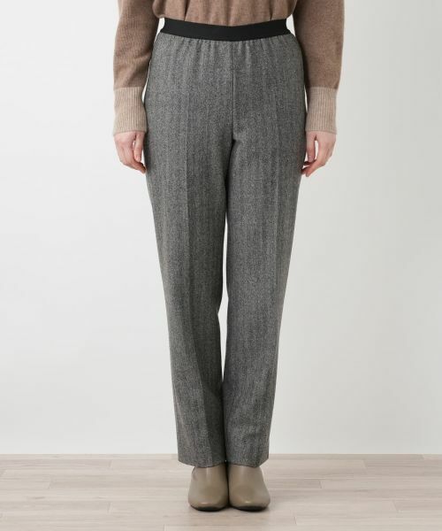 Leilian / レリアン その他パンツ | ヘリンボーンテーパードパンツ | 詳細12