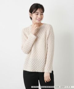 Leilian / レリアン ニット・セーター | カシミヤ混クルーネックニット【BARNA】