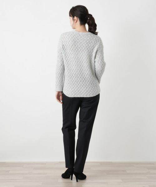 Leilian / レリアン ニット・セーター | カシミヤ混クルーネックニット【BARNA】 | 詳細3