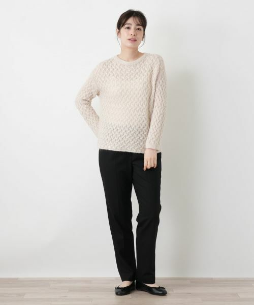 Leilian / レリアン ニット・セーター | カシミヤ混クルーネックニット【BARNA】 | 詳細4