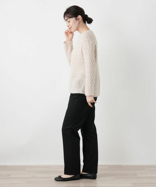 Leilian / レリアン ニット・セーター | カシミヤ混クルーネックニット【BARNA】 | 詳細5