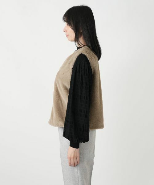 Leilian / レリアン テーラードジャケット | ベスト付きステンカラージャケット 【Leilian WHITE LABEL】 | 詳細6