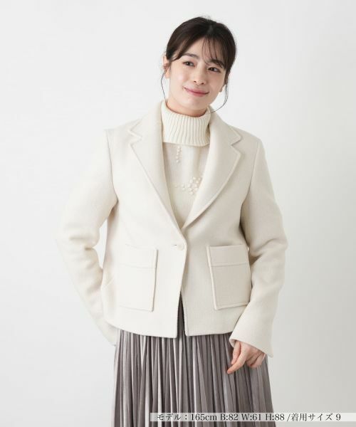 Leilian/レリアン テーラードジャケット アイボリー系 9(M) Leilian/レリアン テーラードジャケット アイボリー系 9(M)