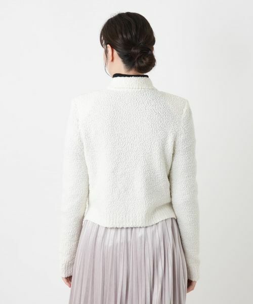 Leilian / レリアン テーラードジャケット | ポップコーンニットジャケット | 詳細6