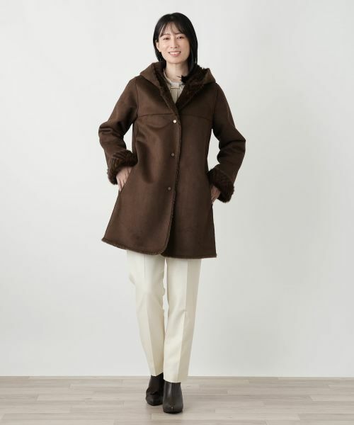 Leilian / レリアン その他アウター | フーデッドコート【Leilian WHITE LABEL】 | 詳細1