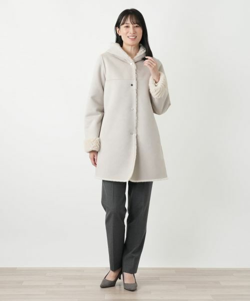 Leilian / レリアン その他アウター | フーデッドコート【Leilian WHITE LABEL】 | 詳細4