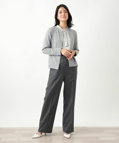 Leilian / レリアン カーディガン・ボレロ | ビジュークルーネックカーディガン【Leilian WHITE LABEL】 | 詳細21