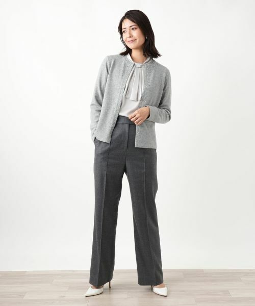 Leilian / レリアン カーディガン・ボレロ | ビジュークルーネックカーディガン【Leilian WHITE LABEL】 | 詳細22