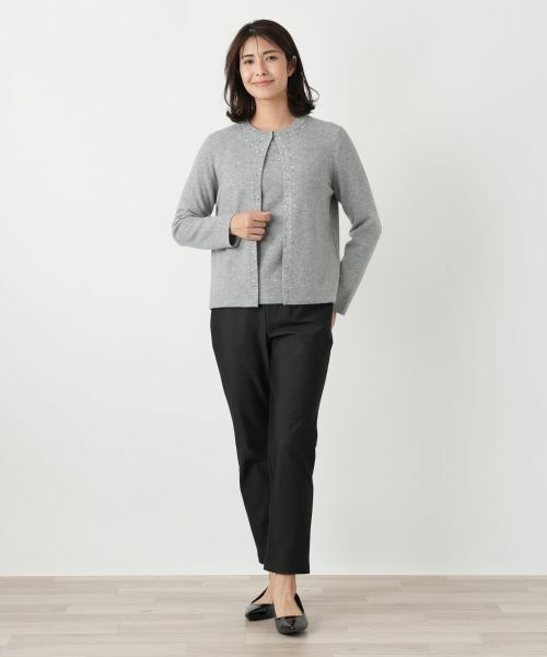 Leilian / レリアン カーディガン・ボレロ | ビジュークルーネックカーディガン【Leilian WHITE LABEL】 | 詳細25