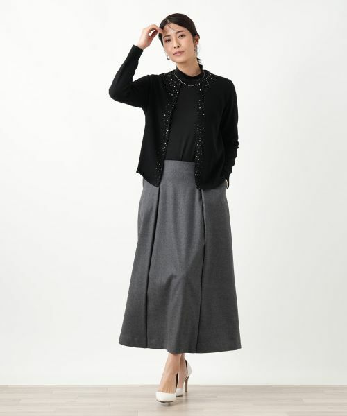 Leilian / レリアン カーディガン・ボレロ | ビジュークルーネックカーディガン【Leilian WHITE LABEL】 | 詳細3