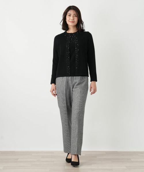 Leilian / レリアン カーディガン・ボレロ | ビジュークルーネックカーディガン【Leilian WHITE LABEL】 | 詳細5