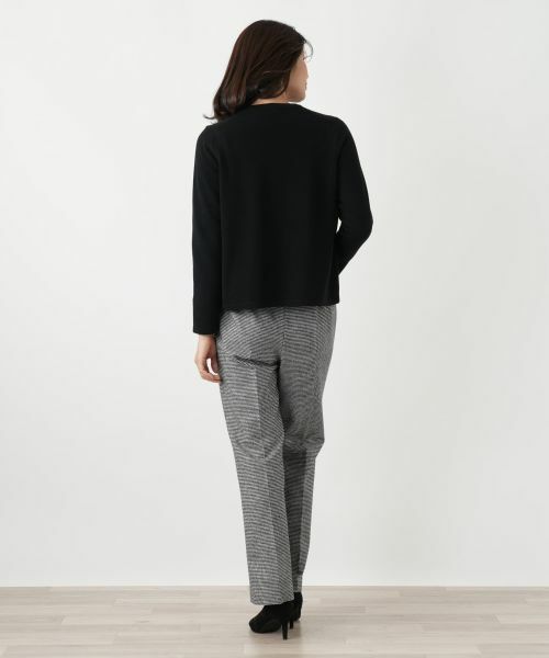 Leilian / レリアン カーディガン・ボレロ | ビジュークルーネックカーディガン【Leilian WHITE LABEL】 | 詳細7