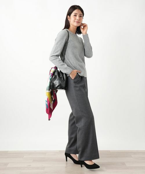 Leilian / レリアン ニット・セーター | ビジュークルーネックニット【Leilian WHITE LABEL】 | 詳細10