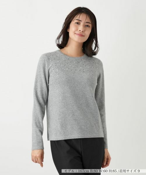 Leilian / レリアン ニット・セーター | ビジュークルーネックニット【Leilian WHITE LABEL】 | 詳細16