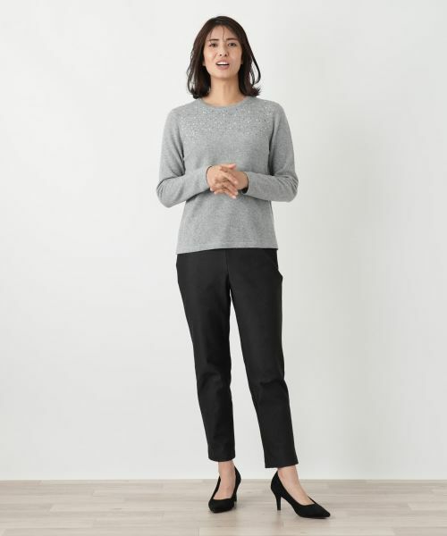 Leilian / レリアン ニット・セーター | ビジュークルーネックニット【Leilian WHITE LABEL】 | 詳細17