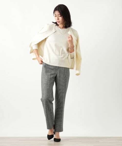 Leilian / レリアン ニット・セーター | ビジュークルーネックニット【Leilian WHITE LABEL】 | 詳細25