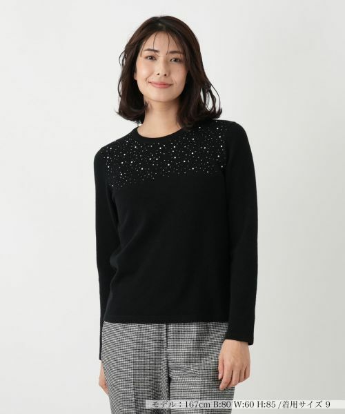 Leilian / レリアン ニット・セーター | ビジュークルーネックニット【Leilian WHITE LABEL】 | 詳細6