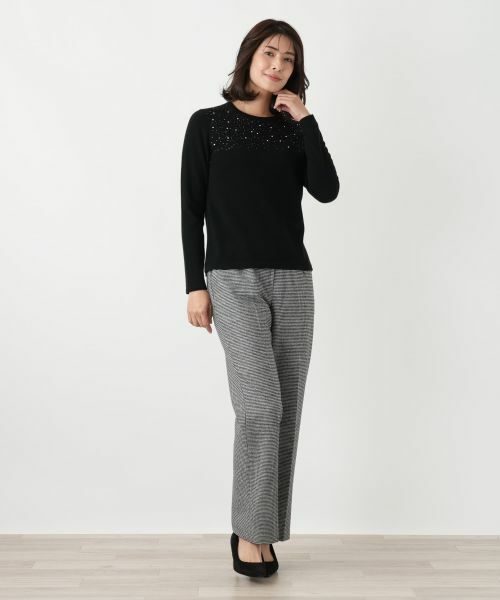 Leilian / レリアン ニット・セーター | ビジュークルーネックニット【Leilian WHITE LABEL】 | 詳細7