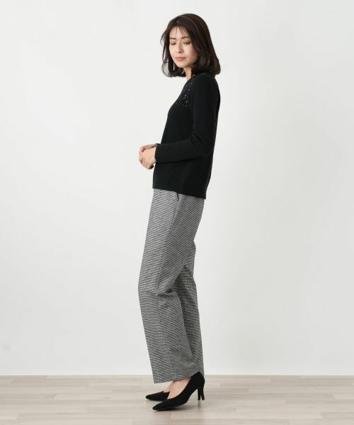Leilian / レリアン ニット・セーター | ビジュークルーネックニット【Leilian WHITE LABEL】 | 詳細8