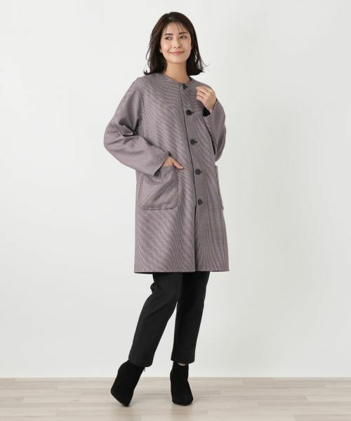 Leilian / レリアン その他アウター | リバーシブルノーカラーコート【Leilian WHITE LABEL】 | 詳細4