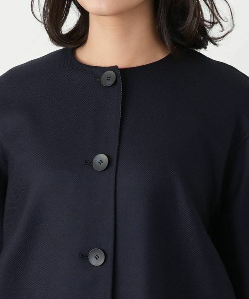 Leilian / レリアン その他アウター | リバーシブルノーカラーコート【Leilian WHITE LABEL】 | 詳細9