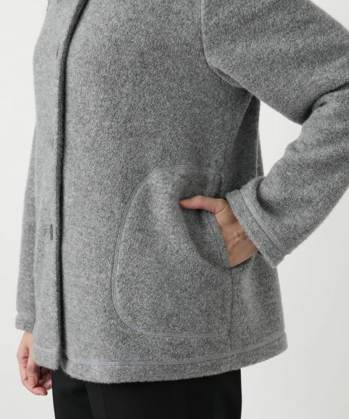 Leilian / レリアン その他アウター | カシミヤ混ショートコート | 詳細10