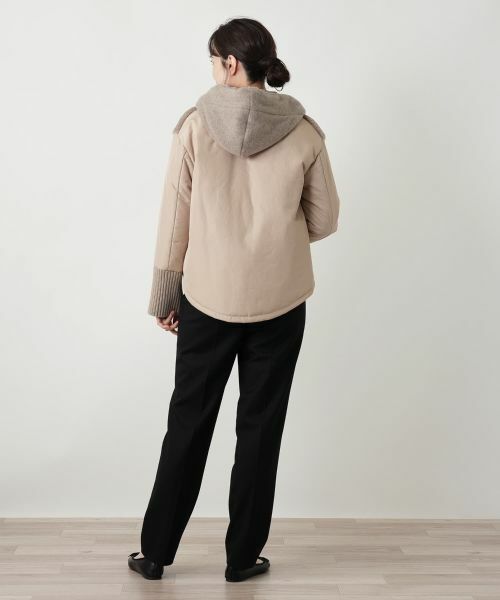 Leilian / レリアン その他アウター | 異素材切替フーデッドジャケット | 詳細3