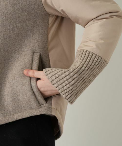 Leilian / レリアン その他アウター | 異素材切替フーデッドジャケット | 詳細6