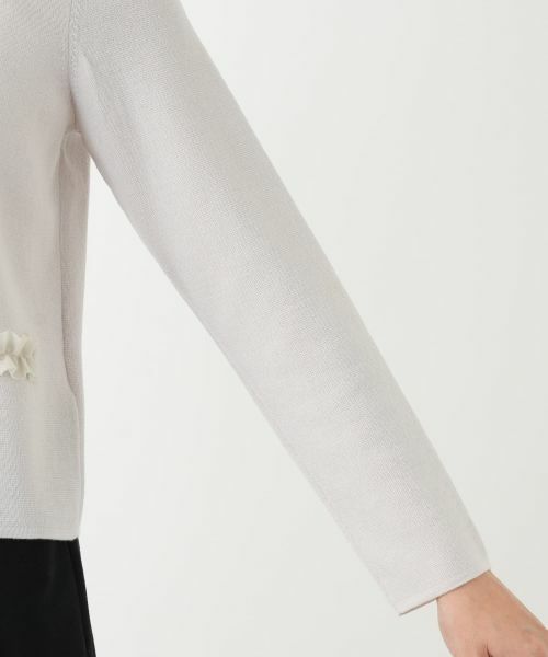 Leilian / レリアン カーディガン・ボレロ | ラメフリルジップカーディガン | 詳細12