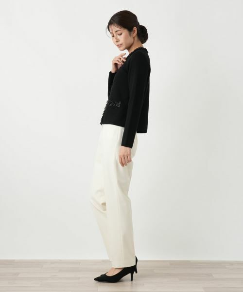 Leilian / レリアン カーディガン・ボレロ | ラメフリルジップカーディガン | 詳細2