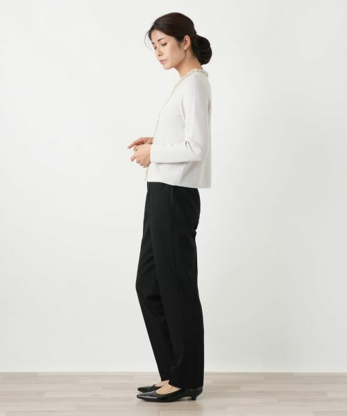 Leilian / レリアン カーディガン・ボレロ | ラメフリルジップカーディガン | 詳細5