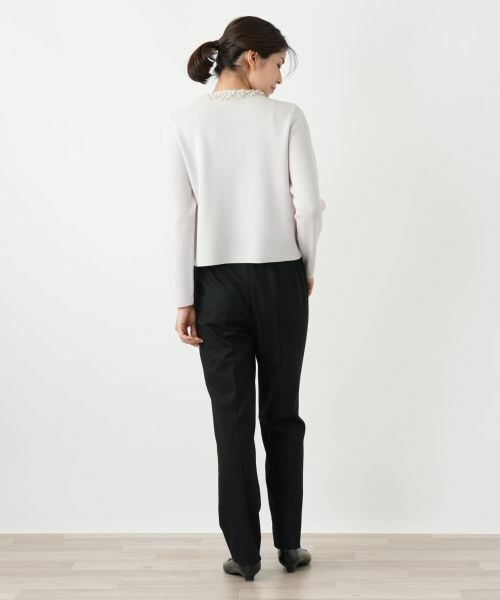 Leilian / レリアン カーディガン・ボレロ | ラメフリルジップカーディガン | 詳細6