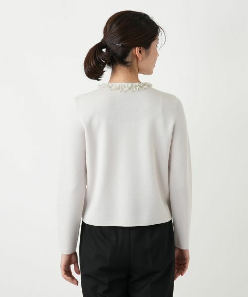 Leilian / レリアン カーディガン・ボレロ | ラメフリルジップカーディガン | 詳細9