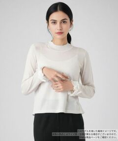 Leilian / レリアン ニット・セーター | ラメフリルハイネックニット