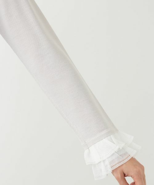 Leilian / レリアン ニット・セーター | ラメフリルハイネックニット | 詳細12