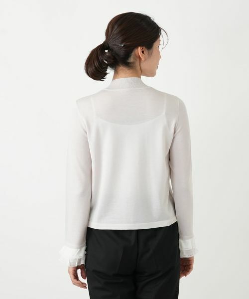 Leilian / レリアン ニット・セーター | ラメフリルハイネックニット | 詳細9