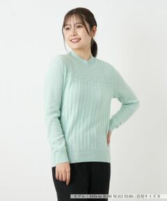 Leilian / レリアン ニット・セーター | カシミヤポップコーン編みハイネックニット