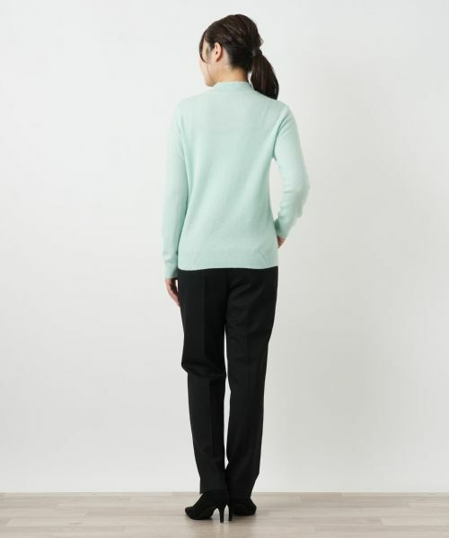 Leilian / レリアン ニット・セーター | カシミヤポップコーン編みハイネックニット | 詳細6
