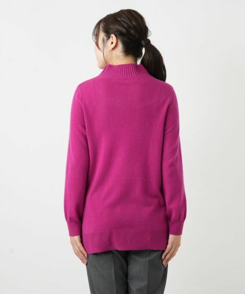 Leilian / レリアン ニット・セーター | カシミヤケーブル編みボトルネックニット | 詳細15