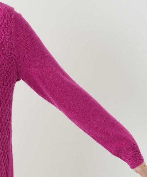 Leilian / レリアン ニット・セーター | カシミヤケーブル編みボトルネックニット | 詳細18