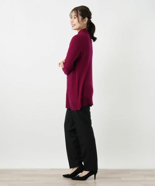 Leilian / レリアン ニット・セーター | カシミヤケーブル編みボトルネックニット | 詳細2