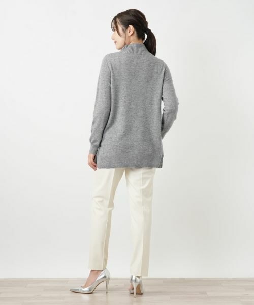 Leilian / レリアン ニット・セーター | カシミヤケーブル編みボトルネックニット | 詳細9