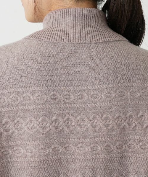 Leilian / レリアン テーラードジャケット | カシミヤケーブル編みニットベスト | 詳細14