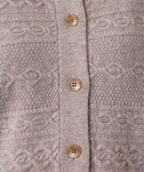 Leilian / レリアン テーラードジャケット | カシミヤケーブル編みニットベスト | 詳細18