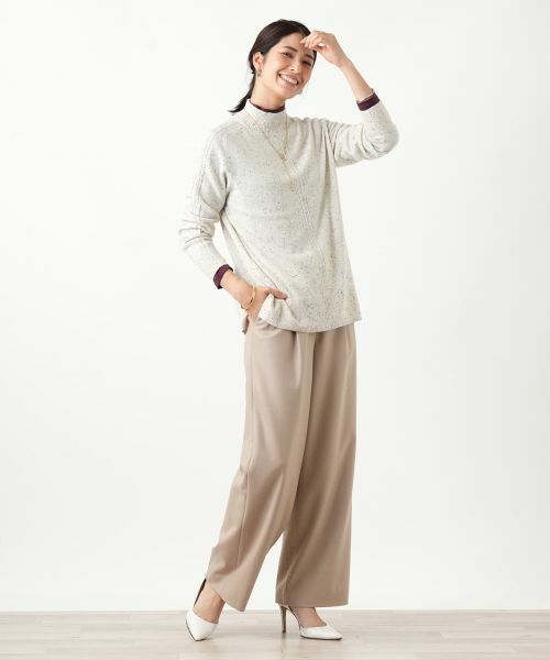 Leilian / レリアン ニット・セーター | カシミヤハイネックネップニット【Leilian WHITE LABEL】 | 詳細16