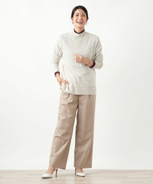 Leilian / レリアン ニット・セーター | カシミヤハイネックネップニット【Leilian WHITE LABEL】 | 詳細17