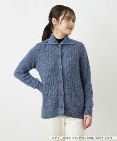 Leilian / レリアン カーディガン・ボレロ | カシミヤケーブル編みカーディガン
