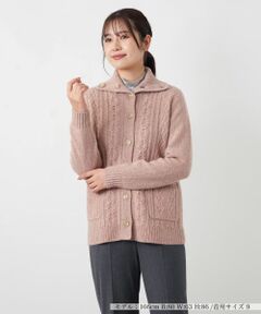 Leilian / レリアン カーディガン・ボレロ | カシミヤケーブル編みカーディガン