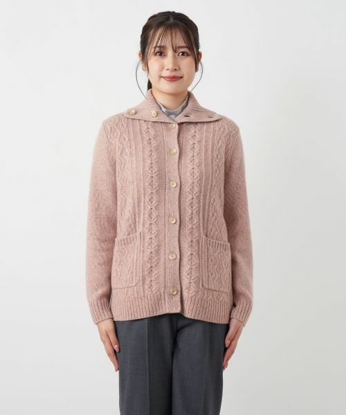 Leilian / レリアン カーディガン・ボレロ | カシミヤケーブル編みカーディガン | 詳細10